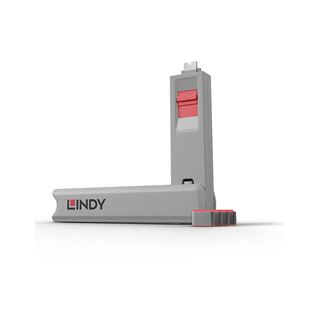 Lindy USB Typ C Port Schloss rot