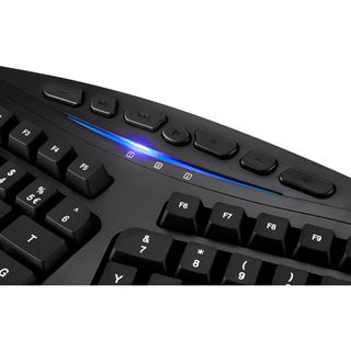 Perixx PERIBOARD-506 II, ergonomische Tastatur mit 25mm Trackball und