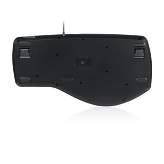 Perixx PERIBOARD-506 II, ergonomische Tastatur mit 25mm Trackball und