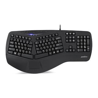 Perixx PERIBOARD-507 II, ergonomische Tastatur mit Touchpad und 2x