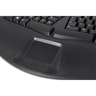 Perixx PERIBOARD-507 II, ergonomische Tastatur mit Touchpad und 2x