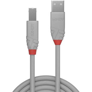 (&euro;2,45*/1m) 2.00m Lindy USB2.0 Anschlusskabel High-Speed USB A