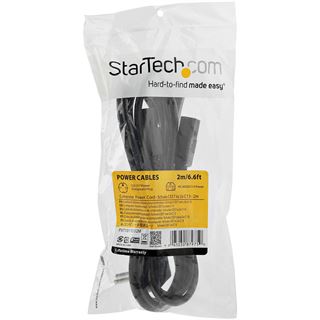 (€6,45*/1m) 2.00m Startech Kaltgeräte Y-Kabel CEE7 Stecker