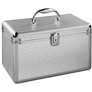 Hama CD-Koffer 200, Aluminium, inkl. Sleeves