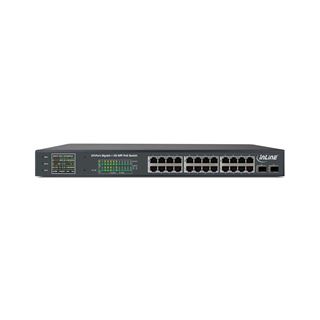 InLine PoE+ Gigabit Netzwerk Switch 24 Port, 1GBit/s, 2xSFP, 19"
