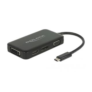 Delock Adapter USB Type-C Stecker > VGA / HDMI /DVI/ DisplayPort