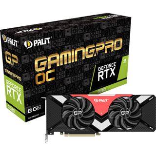 8GB Palit GeForce RTX 2080 GamingPro OC Aktiv PCIe 3.0 x16 (Retail)