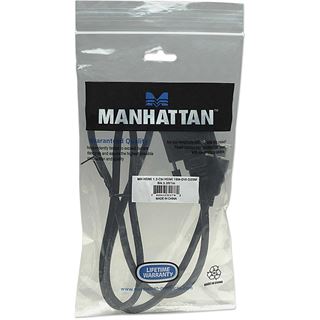 (&euro;7,90*/1m) 1.00m Manhattan HDMI Adapterkabel HDMI-Stecker auf