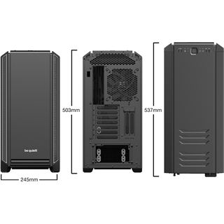 be quiet! Silent Base 601 Midi Tower ohne Netzteil schwarz/silber