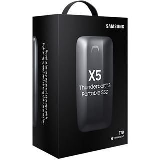 2TB Samsung Portable SSD X5 MU-PB2T0B/EU Extern Thunderbolt