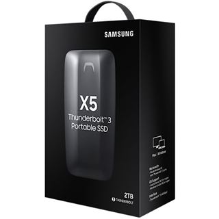 2TB Samsung Portable SSD X5 MU-PB2T0B/EU Extern Thunderbolt