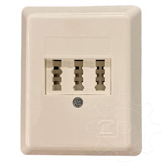 ZE Kommunikationstechnik 1x TAE-Dose 3x6 NFN AP LSA mit