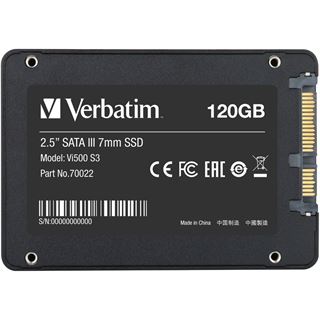 120GB Verbatim Vi500 S3 2.5" (6.4cm) SATA 6Gb/s 3D-NAND TLC