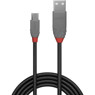 (&euro;2,45*/1m) 2.00m Lindy USB2.0 Anschlusskabel High-Speed USB A