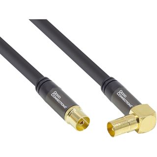 15.00m Good Connections SAT Antennenkabel 120dB Koax Buchse auf Koax