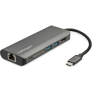 Startech USB C Multiport Adapter mit HDMI - 4K - SD Leser - 2x USB-A