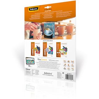 Fellowes GmbH Laminierfolientasche, mit Falz, DIN A4, 160 mic