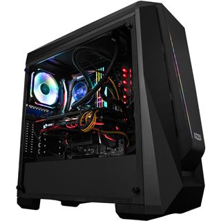 Azza Chroma 410A mit Sichtfenster Midi Tower ohne Netzteil schwarz