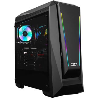 Azza Chroma 410A mit Sichtfenster Midi Tower ohne Netzteil schwarz