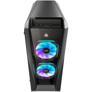 Azza Chroma 410B mit Sichtfenster Midi Tower ohne Netzteil schwarz
