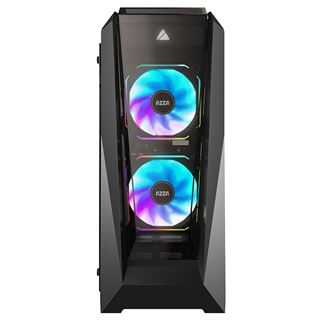 Azza Chroma 410B mit Sichtfenster Midi Tower ohne Netzteil schwarz
