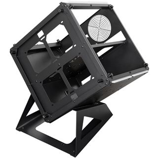 Azza Cube 802F mit Sichtfenster Wuerfel ohne Netzteil schwarz