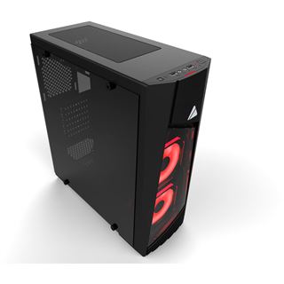 Azza Blaze 231 mit Sichtfenster Midi Tower ohne Netzteil schwarz
