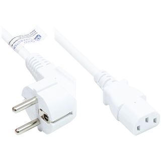 1.00m Good Connections Strom Anschlusskabel Schutzkontakt Stecker