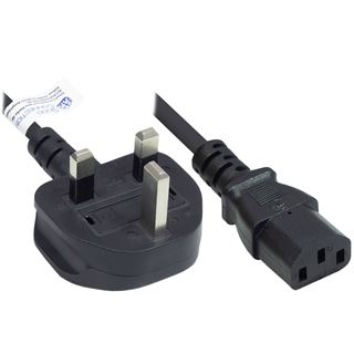 1.80m Good Connections Strom Anschlusskabel Stecker England auf C13