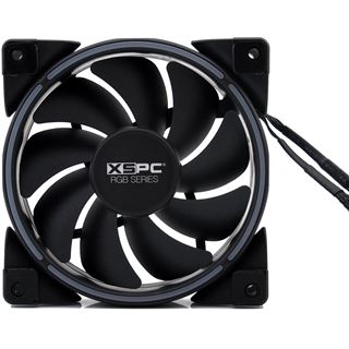 XSPC RGB Series 120mm Lüfter - PWM, 800-2200U/min, 12V/4-Pin RGB