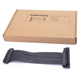 PHANTEKS PCIe x16 auf PCIe x16 Riser Cable Extender Kabel 90&deg;,