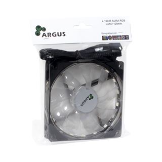 Inter-Tech Argus L-12025 Aura RGB 120x120x25mm 1500 U/min 30 dB(A)