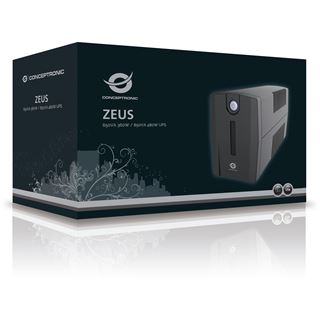Conceptronic ZEUS 850VA 480W USV, Schutzkontakt