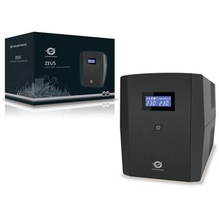 Conceptronic ZEUS 1200VA 720W USV, IEC + Schutzkontakt
