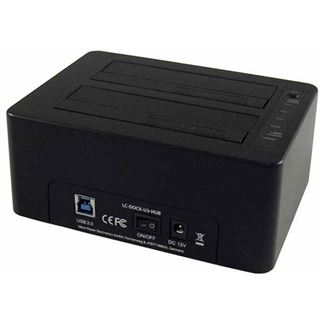 LC-Power LC-DOCK-U3-HUB USB3.0 Dual Bay Docking/4xHUB USB3.0 retail