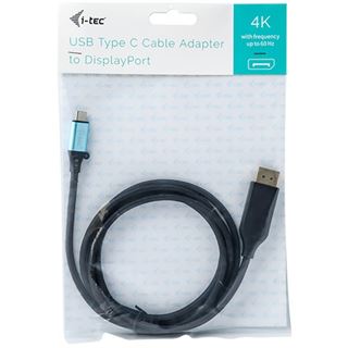 I-TEC USB C DisplayPort Kabel Adapter 4K 60 Hz 150cm kompatibel mit