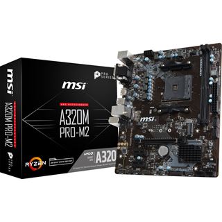 MSI A320M PRO-M2 AMD A320 So.AM4 Dual Channel DDR4 mATX Retail