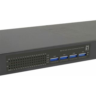LevelOne Switch 34x FE FGP-3400W250 2xGE 19" 250W 32xPoE
