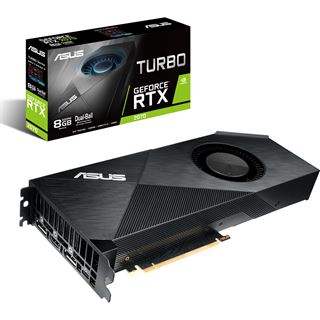 8GB Asus GeForce RTX 2070 Turbo Aktiv PCIe 3.0 x16 (Retail)