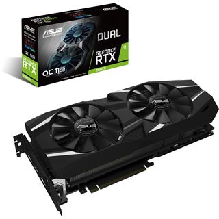 11GB Asus GeForce RTX 2080 Ti Dual OC Aktiv PCIe 3.0 x16 (Retail)