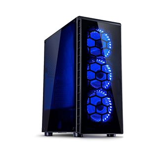 Inter-Tech Case ATX Midi CXC2 Blue, (Bulk-Artikel)