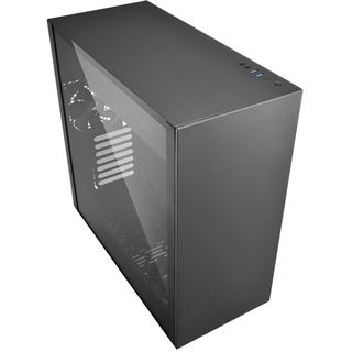 Sharkoon Pure Steel mit Sichtfenster Midi Tower ohne Netzteil schwarz