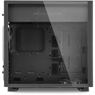 Sharkoon Pure Steel mit Sichtfenster Midi Tower ohne Netzteil schwarz