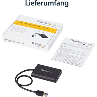 Startech USB zu DUAL DP Adapter 4K 60HZ