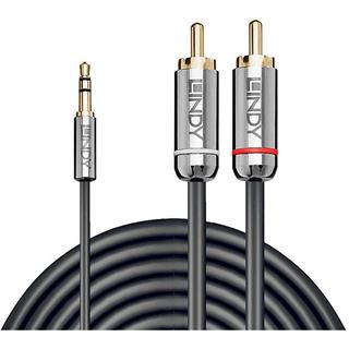 (&euro;4,95*/1m) 2.00m Lindy Audio Adapterkabel Phono 2x Cinch auf