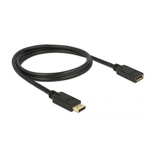 1.00m Delock Displayport 1.2 Verlängerungskabel 3-fach geschirmt