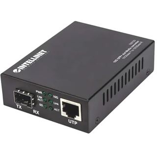 Intellinet Medienkonverter 10GB SFP+ 1Port und 1 Port 10 GB RJ45 100m