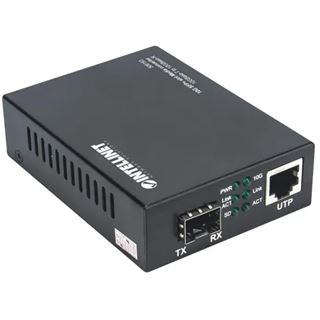 Intellinet Medienkonverter 10GB SFP+ 1Port und 1 Port 10 GB RJ45 100m