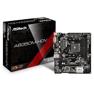 ASRock AB350M-HDV Rev.3.0 AMD B350 So.AM4 Dual Channel DDR4 mATX