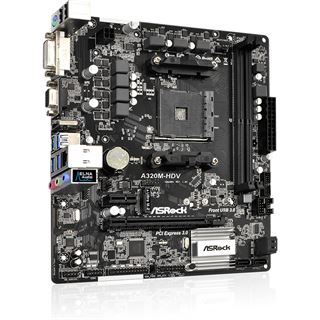 ASRock A320M-HDV Rev.3.0 AMD A320 So.AM4 Dual Channel DDR mATX Retail